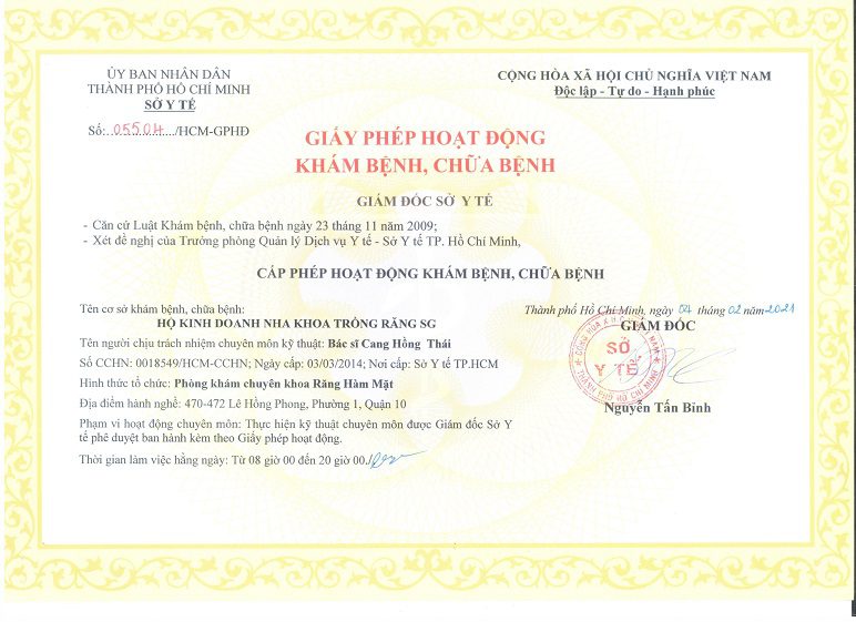 Bác sĩ Cang Hồng Thái